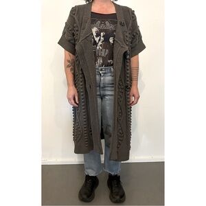 Stella McCartney Chunky Knit Sweater Coat